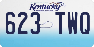 KY license plate 623TWQ