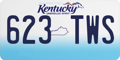 KY license plate 623TWS