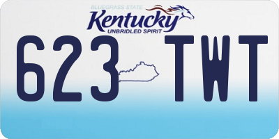 KY license plate 623TWT