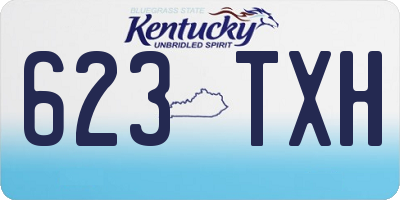 KY license plate 623TXH