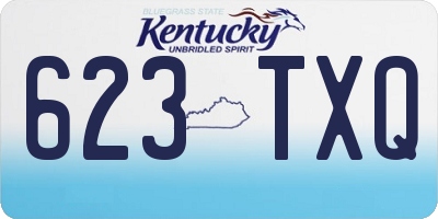 KY license plate 623TXQ