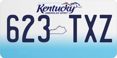 KY license plate 623TXZ