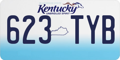 KY license plate 623TYB