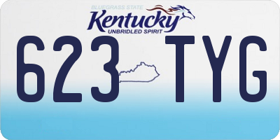 KY license plate 623TYG