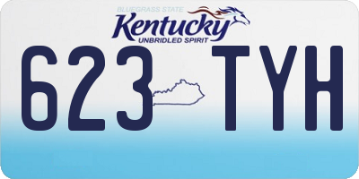 KY license plate 623TYH