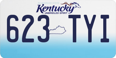 KY license plate 623TYI