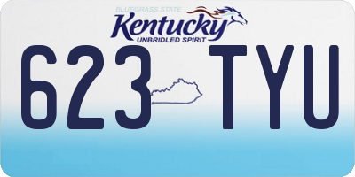KY license plate 623TYU