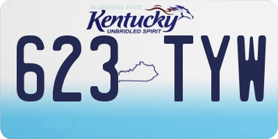 KY license plate 623TYW