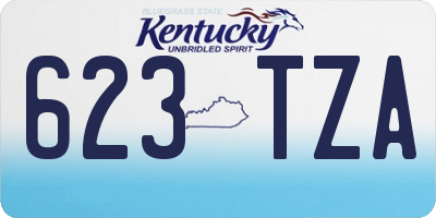 KY license plate 623TZA