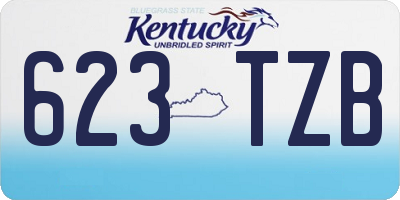 KY license plate 623TZB