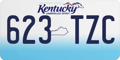 KY license plate 623TZC
