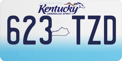 KY license plate 623TZD