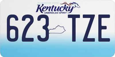 KY license plate 623TZE
