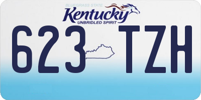 KY license plate 623TZH