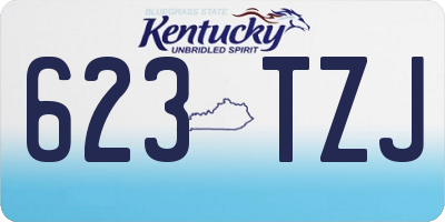 KY license plate 623TZJ