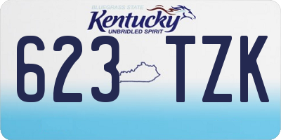KY license plate 623TZK