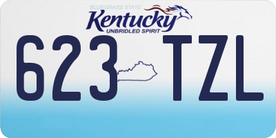 KY license plate 623TZL