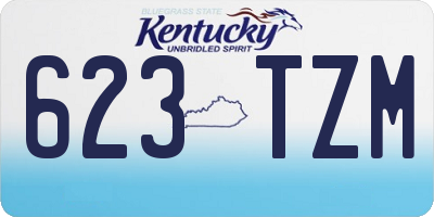 KY license plate 623TZM