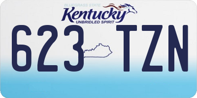 KY license plate 623TZN