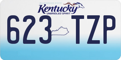 KY license plate 623TZP
