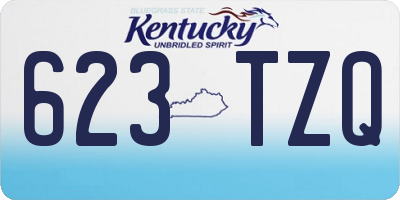 KY license plate 623TZQ