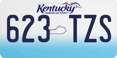KY license plate 623TZS
