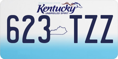 KY license plate 623TZZ
