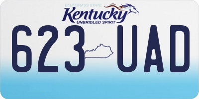 KY license plate 623UAD