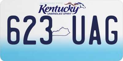 KY license plate 623UAG