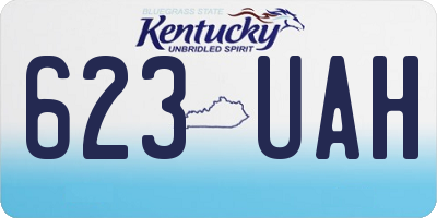 KY license plate 623UAH
