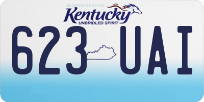 KY license plate 623UAI