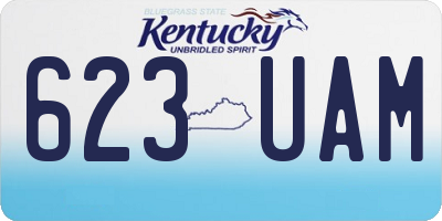 KY license plate 623UAM