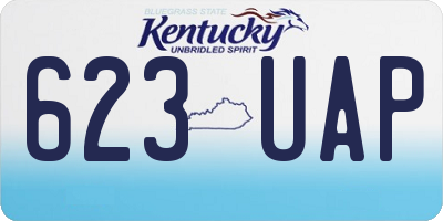 KY license plate 623UAP