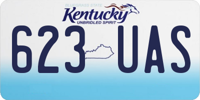 KY license plate 623UAS