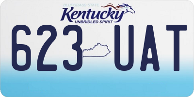 KY license plate 623UAT