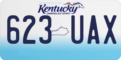 KY license plate 623UAX