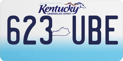 KY license plate 623UBE