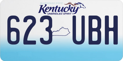 KY license plate 623UBH