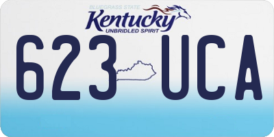 KY license plate 623UCA