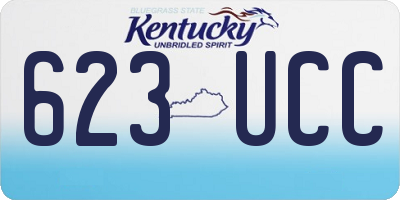 KY license plate 623UCC
