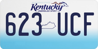 KY license plate 623UCF