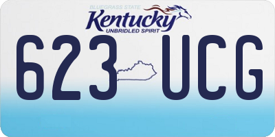 KY license plate 623UCG