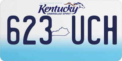 KY license plate 623UCH