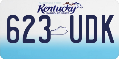 KY license plate 623UDK