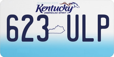 KY license plate 623ULP