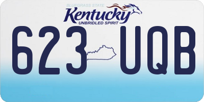 KY license plate 623UQB