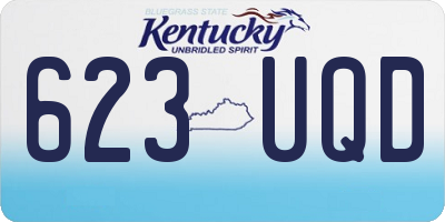 KY license plate 623UQD