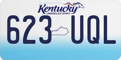 KY license plate 623UQL