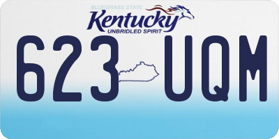 KY license plate 623UQM