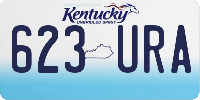KY license plate 623URA